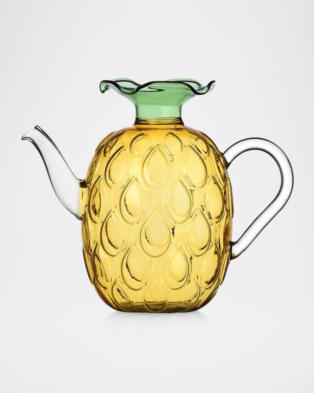 Fruits & Flowers Pineapple Teapot, 37.2 oz.